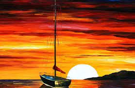 Namun biasanya yang dibuat adalah berupa lukisan pemandangan paling sederhana. Lukisan Sunset Mudah Ditiru Nggede Buzz