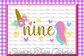 Download Ninth Birthday Svg 9th Birthday Unicorn Svg Girl Dxf Silhouette Studios Cameo Cricut Cut File Instant Download Vinyl Design Htv Scal Mtc By Sweeter Than Others Thehungryjpeg Com