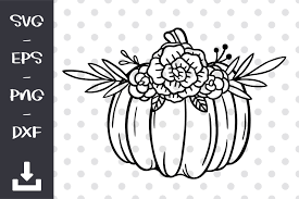 Download Floral Pumpkin Svg Graphic By Wanchana365 Creative Fabrica