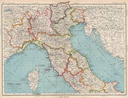 Italy 1:100,000 topographic quadrangle maps. Vallombrosa Camaldoli Environs Reggello Casentino Topo Map Italy 1913