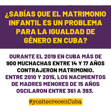 Las bodas de alhelí se celebran a los 17 años de casados. Yo Si Te Creo En Cuba Ø¹Ù„Ù‰ ØªÙˆÙŠØªØ± Sabias Que El Matrimonioinfantil Es Un Problema Para La Igualdad De Genero En Cuba Durante El 2019 En Cuba Mas De 900 Muchachas Entre