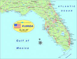 Explore the map of florida to know about the third most populous, 22nd most extensive, and eighth most densely populated state in the united states of america. Landkarte Bzw Ubersichtskarte Florida