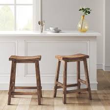 halifax farmhouse wood counter stool