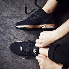 Black Adidas Shoes With Gold Adidas Zx Flux Metallic Copper Core Black Bronze Rose Gold Limited Edt S78977 Black Adidas Shoes Adidas Zx Flux Black Zx Flux Black