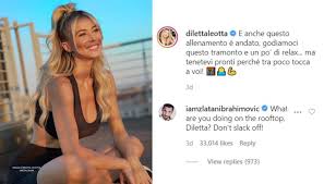 1 280 907 · обсуждают: Zlatan Ibrahimovic Jokingly Calls Out Serie A Presenter Diletta Leotta For Slacking Off