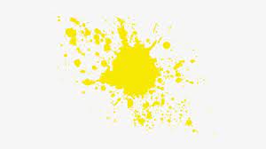 The specks of paint colour are dotted randomly around the surface. Yellow Paint Yellow Paint Splatter Png 550x413 Png Download Pngkit