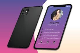 Phone wallet, senose phone card holder stick on silicone credit card holder for back of phone, business card & id compatible with iphone android any smartphone 4.4 out of 5 stars 1,016 $5.99 $ 5. Design Iphone Style Business Card By Urooj05 Fiverr