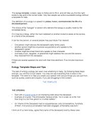 Check out tips for speaking at a funeral if you're unsure of your abilities. 50 Best Eulogy Templates For Relatives Or Friends á… Templatelab