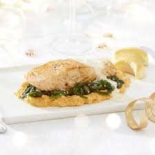 Gebakken Zalm Met Puree Van Zoete Aardappel En Mierikswortel Gebakken Zalm Zoete Aardappel Puree Visgerechten