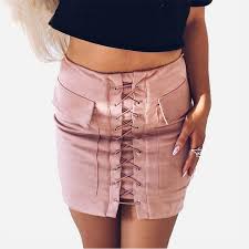 Wear yours with a slouchy sweater and boots.shown. Sheblingbling Suede Mini Skirt Sexy Bodycon Women Skirt 2019 Autumn Wi Buniversestyle