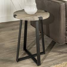 Enrique End Table With Images Rustic Side Table Living Room Accent Tables Side Table
