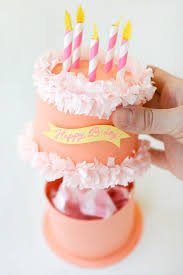 Paper Birthday Cake Box Oh Happy Day Click On Link For Detailed Tutorial Http Ohhappyday Com 2015 05 Birthday Cake Gift Diy Birthday Diy Birthday Gifts