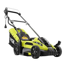 This portable and light weight mower is just 23 lbs. Ryobi 13 Inch 11 Amp Corded Electric Lawn Mower The Home Depot Canada