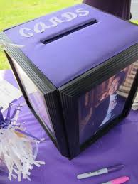 The key to making this work is in how you position the gown within the box. My Diy Photo Card Box Weddingbee Do It Yourself Senior Graduation Party Graduation Party Graduation Party High