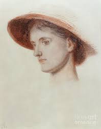 Study Of The Artist's Wife Edith by William Holman Hunt