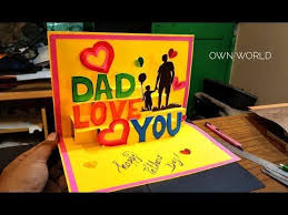 Build an adorable fish themed father's day card here. Beautiful Birthday Greeting Card Idea Diy Birthday Pop Up Card Father S Day Card Youtube Dad Birthday Card Diy Birthday Cards For Dad Greeting Cards Diy