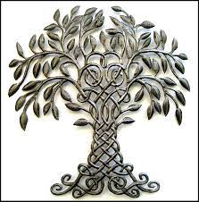 Metal Tree Irish Art Metal Tree Wall Decor Metal Wall Art Etsy Outdoor Metal Art Irish Art Haitian Metal Art