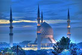 Have you been to shah alam blue mosque? Masjid Sultan Salahuddin Abdul Aziz Shah At Dusk Shah Alam Selangor Malaysia Beautiful Mosques Blue Mosque Mosque