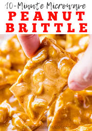 10 Minute Microwave Peanut Brittle With Video In 2020 Peanut Brittle Peanut Brittle Recipe Microwave Peanut Brittle
