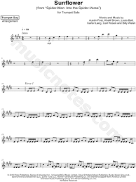 For beginning piano, it makes a rambunctious, easy duet! Trumpet Guy Sunflower Sheet Music Trumpet Solo In E Major Download Print Sku Mn0190788