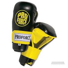 Proforce Semi Contact Glove Black Yellow