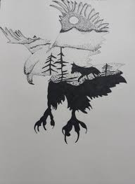 Draw a light outline on your paper. Landscapes And Majestic Animals Ak Drawings Illustration Landscapes Nature Other Landscapes Nature Artpal
