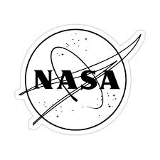 What font was used in nasa logo? Nasa Logo Black And White Sticker By Yeet Arizona Pegatinas Imprimibles Pegatinas Bonitas Pegatinas Wallpaper