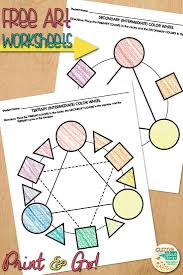 Are You Studying Color Theory With Your Art Students Here S A Free Color Wheel For Both Secondary And T Classroom Art Projects Art Sub Plans Color Art Lessons