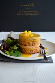 Foie Gras Mangue Rotie Et Pain D Epices En Mille Feuille Et Coulis Mangue Passion Voyage Gourmand