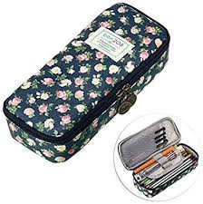 Amazon Com Btsky Cute Pencil Case High Capacity Floral Pencil Pouch Stationery Organizer Multifunc Cute Pencil Case Pencil Cases For Girls Pencil Case Pouch