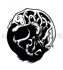 Best yin yang wolf face tattoo design | yin yang wolf, yin. Tribal Wolf Yin Yang Tattoo Tribal Wolf Tattoos Meaning 2020