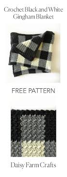 Black And White Crochet Blanket Pattern Daisy Farm Crafts Crochet Blanket Patterns Crochet Patterns Afghan Crochet Patterns
