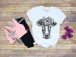 Download Cow Mandala Svg Zentangle Heifer Flower Svg Cow Bandana Outline 1409s