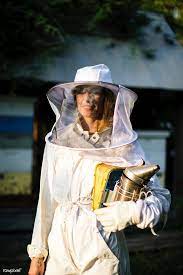 Download Premium Image Of Beekeeper Posing With The Smoker 545731 In 2020 Bee Keeping Bee Poses