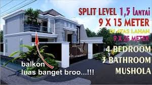 Ruang tamu, ruang tidur, ruang keluarga, ruang makan, dapur, km/wc, dan teras. Rumah Modern Split Level 1 5 Lantai 9x15 Meter 4 Kamar 3 Toilet Mushola Di Atas Lahan 9x25 Meter Youtube