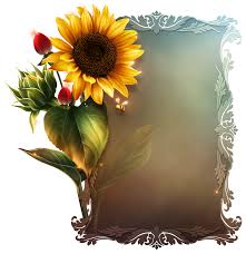 Pin By Elma Morris On Borders Frames Sunflower Pictures Flower Boarders Canvas Painting Diy