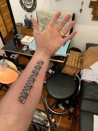 I Got My First Tattoo Today It S A 6 Inch Ruler On My Forearm Tattoo Post Imgur In 2021 Ruler Tattoo Savage Tattoo Tattoos