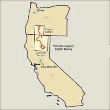 From this point, you can choose to go east toward the modoc section of the byway, or south on the shasta section, continuing to the lassen. Volcanic Legacy Scenic Byway Map America S Byways