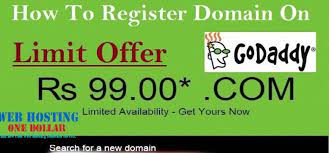 Godaddy Rs 99 Web Hosting Com 99 Domain At 99 Rupees Per Year In 2020 Godaddy Web Hosting Hosting