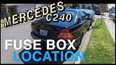 There are 2 places the belt diagrams are located on the engine and in the owners manual in the back. Fuse Box Location And Diagrams Mercedes Benz C Class 2000 2007 Youtube