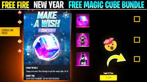 Free Fire New Year Events New Magic Cube Bundle Bye Bye 2021 Garena Free Fire In 2022 Newyear Cube Bye Bye