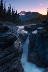 米斯塔亚峡谷夕照 mistaya canyon sunset by 飞雪 500px en 2020 vias