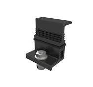 Adjustable End Clamp Kit, 33-50mm, Black - Amray Solar