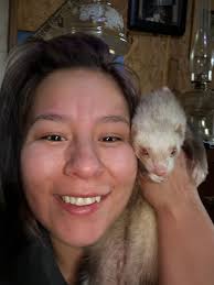 This puppy was picked up along Hwy 219 and is now with the original poster  Karen Hoffer Pederson in Outlook, SK.