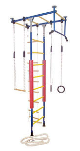 Kletterdschungel Turnset Blau Gelb 2 40 3 00 M Sprossenwand Blau Gelb Wand