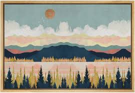 This mountain painting is a favourite in my present collection. Signford Framed Canvas Home Artwork Decoration Abstract Mountain Nature Scenery Canvas Wall Art For Living Room Bedroom 24x36 Inches Buy Online In Luxembourg At Luxembourg Desertcart Com Productid 183429608