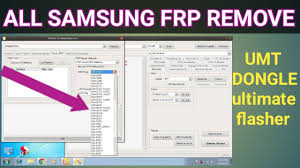 All new samsung frp bypass tool 2022 free enjoy download link: All Samsung Mobile Google Frp Remove Umt Dongle Ultimate Flasher Youtube