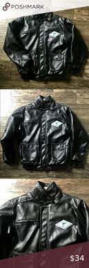 Vintage Nfl Miami Dolphins Faux Leather Jacket Vintage Leather Jacket Faux Leather Jackets Fashion