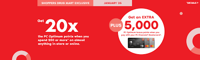 We did not find results for: Shoppers Drug Mart Canada Points Days Spend 50 Get 20x The Pc Optimum Points Mastercard Bonus Lunar New Year January 25 2020