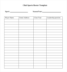 23 Youth Football Team Roster Template Depth Chart Excel